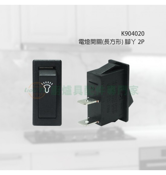 電燈開關(長方形)腳ㄚ 2P 